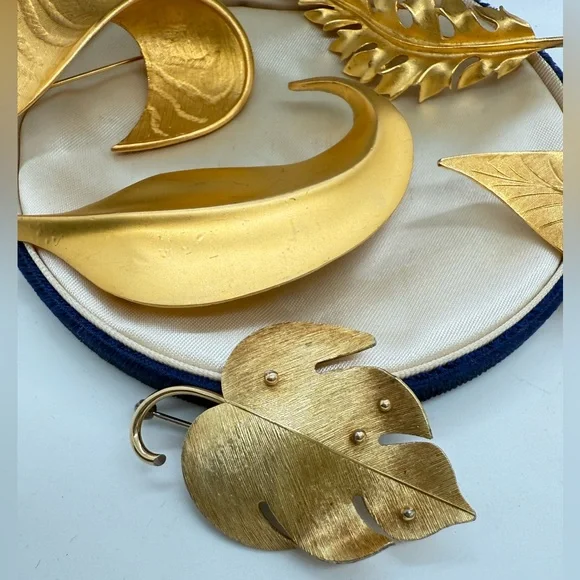 $25 each Vintage Leaf Brooch Lot